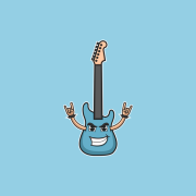 guitar mascot